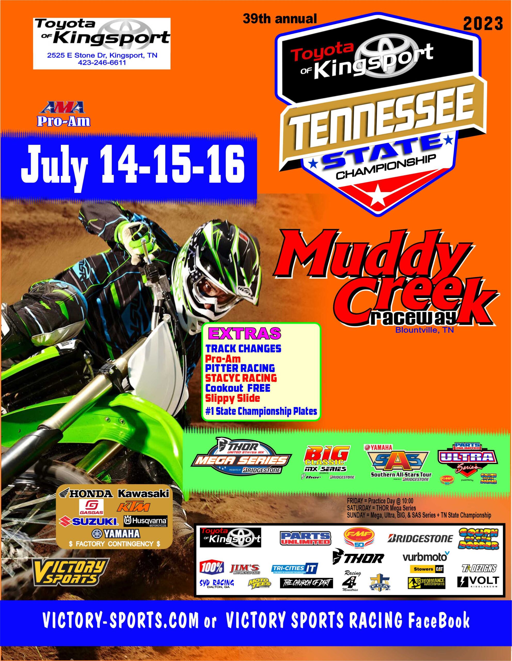 TENNESSEE MOTOCROSS – 39th annual AMA Toyota of Kingsport
